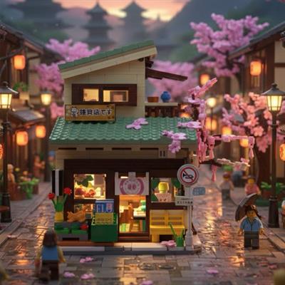 CADA Kittynin Bakkalı 991 PARÇA BLOCK OYUNCAK