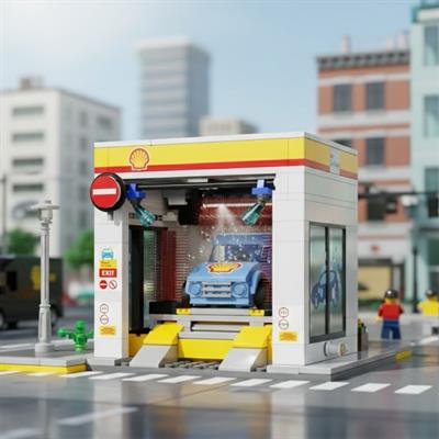 CADA SHELL ARABA YIKAMA 294 PARÇA  BLOCK OYUNCAK