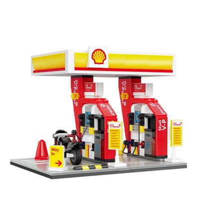 CADA SHELL BENZİN İSTASYONU 305 PARÇA BLOCK OYUNCAK