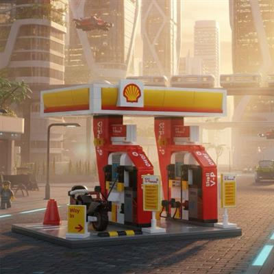 CADA SHELL BENZİN İSTASYONU 305 PARÇA BLOCK OYUNCAK