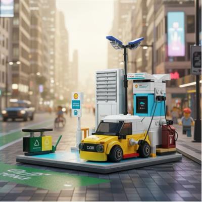 CADA SHELL ŞARJ İSTASYONU 308 PARÇA BLOCK OYUNCAK