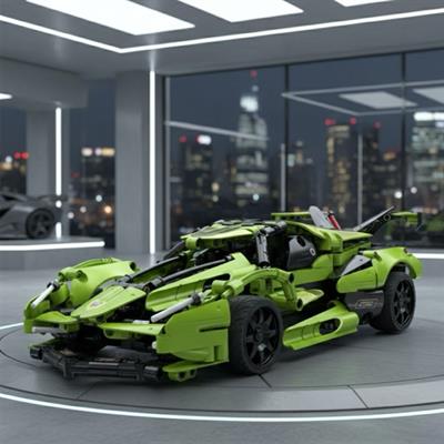 CADA YEŞİL Blade Sports Car 432 PARÇA  BLOCK OYUNCAK