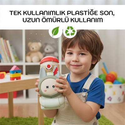 COCOSMILE SEVİMLİ TAVŞAN ÇELİK TERMOS 470 ML