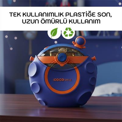 COCOSMILE SİLİKON KILIFLI TRITAN MATARA 630 ML