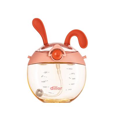 DILLER 330 ML TAVŞAN GÖRÜNÜMLÜ TRITAN SU MATARASI