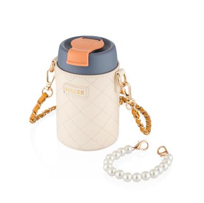 DILLER 380 ML DERİ KILIFLI PASLANMAZ ÇELİK TERMOS