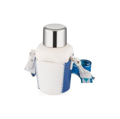 DILLER 420 ML DERİ KILIFLI BOYUN ASKILI PASLANMAZ ÇELİK TERMOS