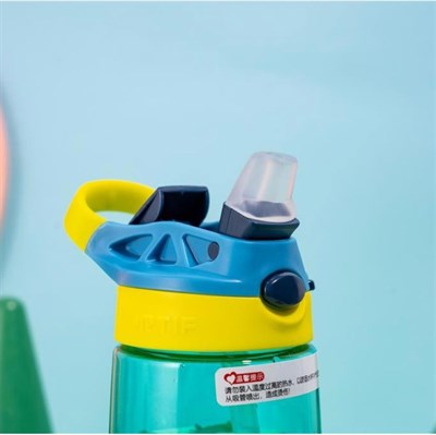 DİLLER 500 ML SİLİKON PİPETLİ TRITAN SU MATARASI
