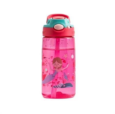 DİLLER 500 ML SİLİKON PİPETLİ TRITAN SU MATARASI