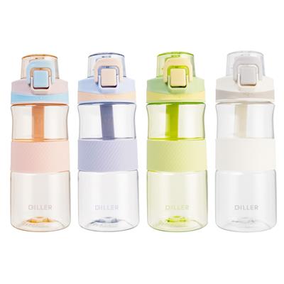 DILLER 520 ML SİLİKON GÖVDE TRITAN SU MATARASI