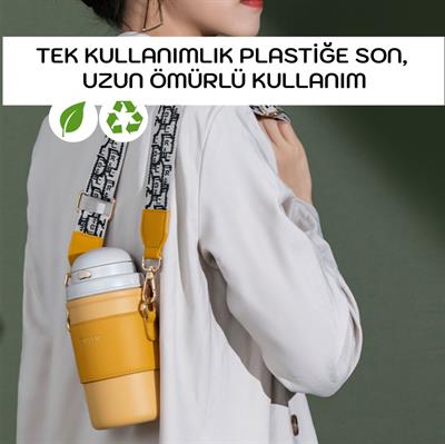 DILLER 580 ML EL VE BOYUN ASKILI PASLANMAZ ÇELiK TERMOS