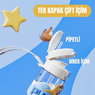 DILLER 600 ML BOYUN ASKILI TRITAN SU MATARASI