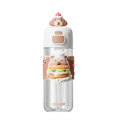 DILLER 600 ML BOYUN ASKILI TRITAN SU MATARASI