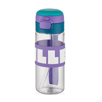 DİLLER 600 ML SİLİKON GÖVDELİ PİPETLİ TRİTAN SU MATARASI