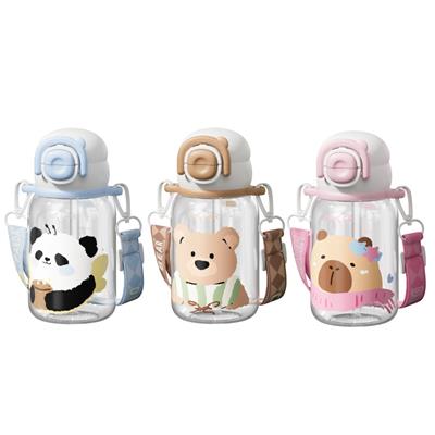 DILLER 650 ML SEVİMLİ HAYVAN FİGÜRLÜ TRITAN SU MATARASI