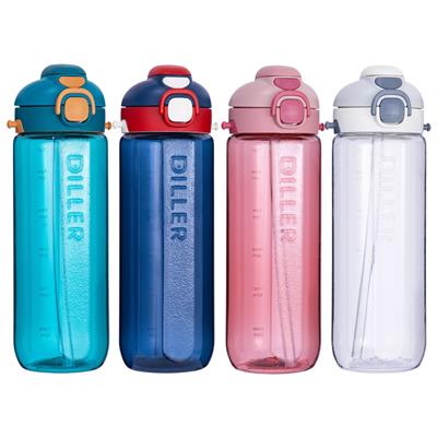 DILLER 780 ML PİPETLİ/PİPETSİZ İÇİM TRITAN SU MATARASI