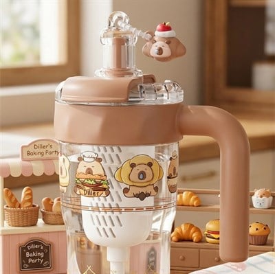 DİLLER 860 ML KAHVERENGİ TRİTAN SU MATARASI
