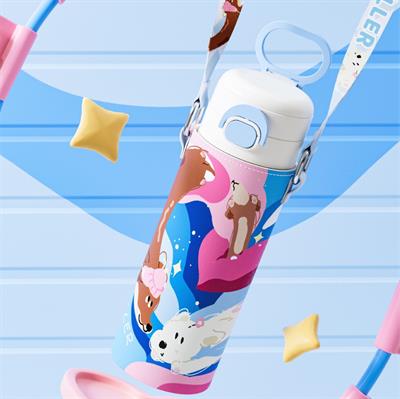 DILLER PUPPY FİGÜRLÜ 520 ML PASLANMAZ ÇELİK TERMOS