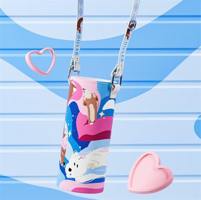 DILLER PUPPY FİGÜRLÜ 520 ML PASLANMAZ ÇELİK TERMOS