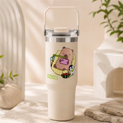 DILLER SEVİMLİ FİGÜRLÜ 950 ML PASLANMAZ ÇELİK TERMOS