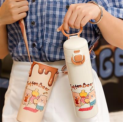 DILLER TOFFEE BEAR FİGÜRLÜ 520 ML PASLANMAZ ÇELİK TERMOS