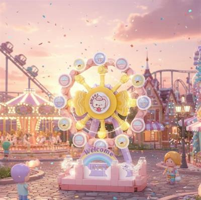 DÖNME DOLAP 140 PARÇA BLOCK OYUNCAK-MİNİ POŞET