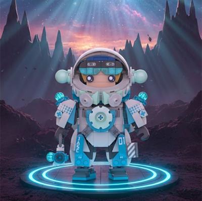 JAKİ ASTRONOT MAVİ 488 PARÇA  BLOCK OYUNCAK