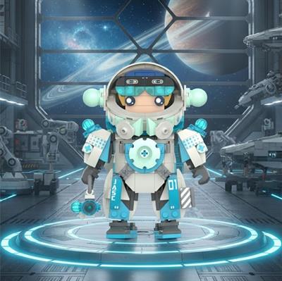 JAKİ ASTRONOT MAVİ 488 PARÇA  BLOCK OYUNCAK