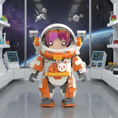 JAKİ ASTRONOT PEMBE 497 PARÇA  BLOCK OYUNCAK