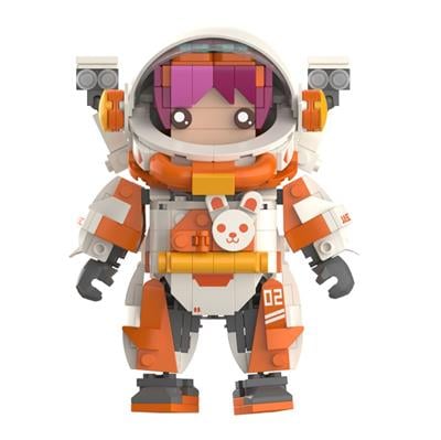 JAKİ ASTRONOT PEMBE 497 PARÇA  BLOCK OYUNCAK