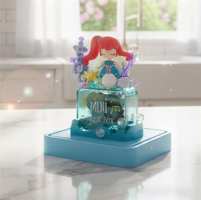 JAKİ DENİZ KIZI MÜZİK KUTUSU 131 PARÇA  BLOCK OYUNCAK