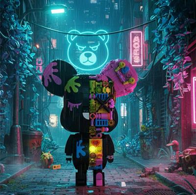 JAKİ MAKER POP MIKNATIS AYI SİYAH 546 PARÇA BLOCK OYUNCAK