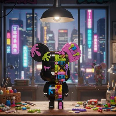 JAKİ MAKER POP MIKNATIS AYI SİYAH 546 PARÇA BLOCK OYUNCAK