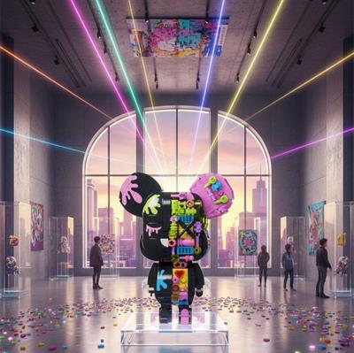 JAKİ MAKER POP MIKNATIS AYI SİYAH 546 PARÇA BLOCK OYUNCAK