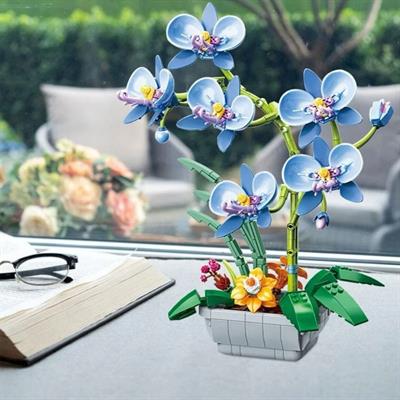 JAKİ MAVİ ORKİDE SAKSIDA 581 PARÇA BLOCK OYUNCAK