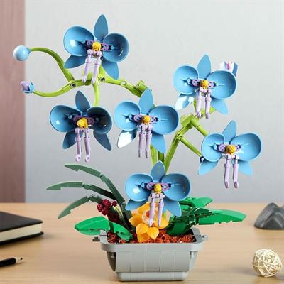 JAKİ MAVİ ORKİDE SAKSIDA 581 PARÇA BLOCK OYUNCAK