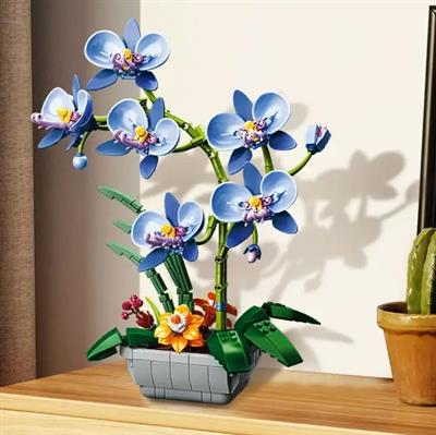 JAKİ MAVİ ORKİDE SAKSIDA 581 PARÇA BLOCK OYUNCAK