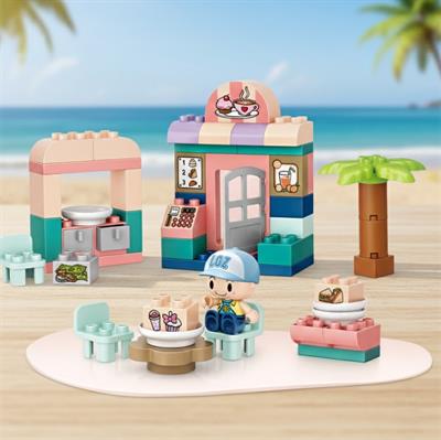 JUNİOR CAFE İÇECEK DÜKKANI 60 PARÇA BLOCK OYUNCAK