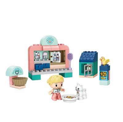 JUNİOR PET KLİNİK VETERİNER 56 PARÇA BLOCK OYUNCAK