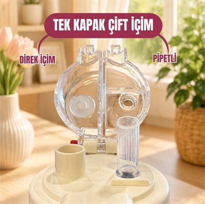 KIRMIZI AYI PASLANMAZ ÇELİK DESENLİ TERMOS 490 ML