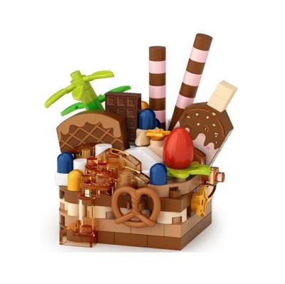 LOZ ÇİKOLATALI PASTA 160 PARÇA  BLOCK OYUNCAK-MİNİ POŞET