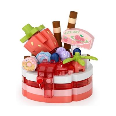 LOZ ÇİLEKLİ PASTA 160 PARÇA  BLOCK OYUNCAK-MİNİ POŞET