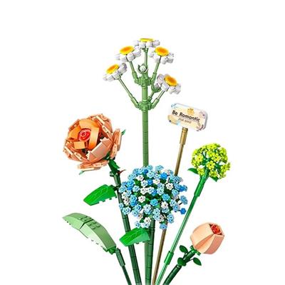 LOZ Ebedi Çiçek Bitki Papatya Gül Ortanca Yaprağı 680 PARÇA  BLOCK OYUNCAK