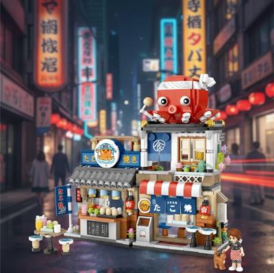 LOZ Japon Katlanır Yemek Sokağı 722 PARÇA   BLOCK OYUNCAK