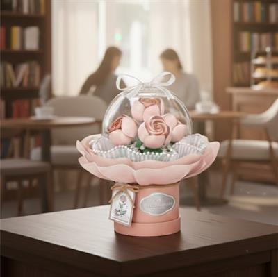 LOZ LEDLİ PEMBE GÜL BUKETİ 285 PARÇA BLOCK OYUNCAK