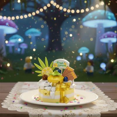 LOZ LİMONLU PASTA 160 PARÇA  BLOCK OYUNCAK-MİNİ POŞET