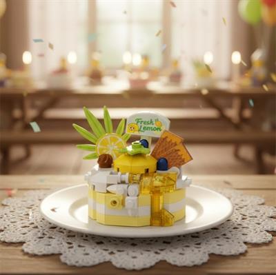 LOZ LİMONLU PASTA 160 PARÇA  BLOCK OYUNCAK-MİNİ POŞET