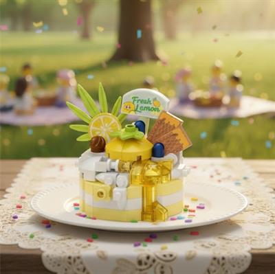 LOZ LİMONLU PASTA 160 PARÇA  BLOCK OYUNCAK-MİNİ POŞET