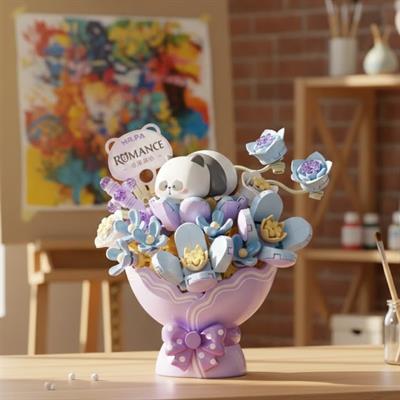 LOZ MOR MAVİ ÇİÇEK BUKETİ 246 PARÇA BLOCK OYUNCAK