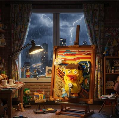 LOZ ÖRDEK AHŞAP BOYAMA 893 PARÇA  BLOCK OYUNCAK